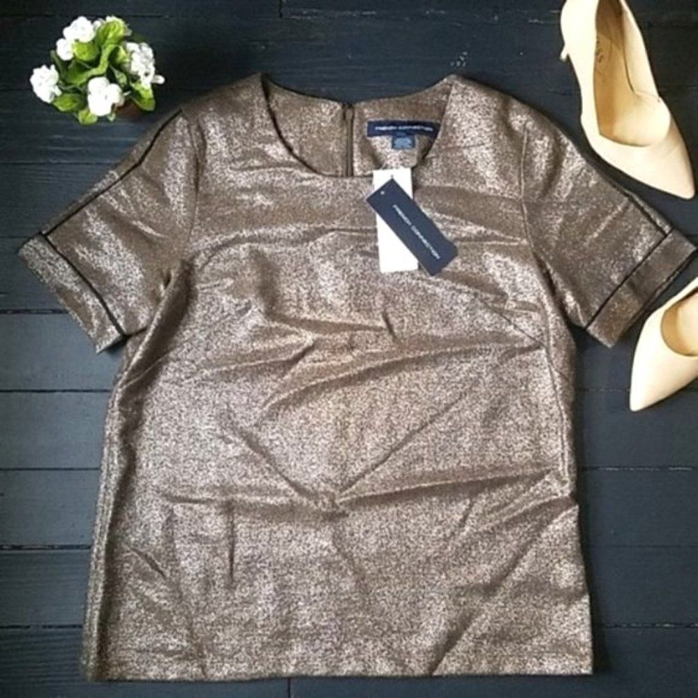 NWT French Connection Shimmer Blouse